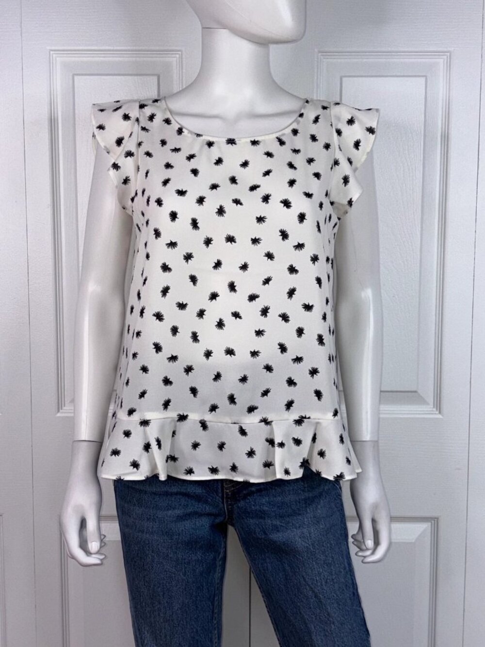 LOFT women's short-sleeved summer blouse small